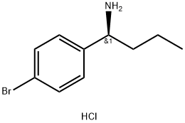 (1S)-1-(4-BROMOPHENYL)BUTYLAMINE HYDROCHLORIDE 结构式