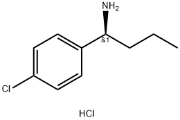 (1S)-1-(4-CHLOROPHENYL)BUTYLAMINE HYDROCHLORIDE 结构式