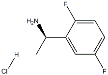 (S)-1-(2,5-二氟苯基)乙胺盐酸盐 结构式