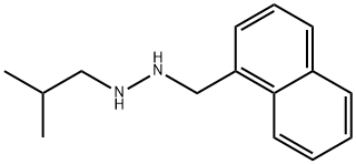 1-ISOBUTYL-2-(1-NAPHTHYLMETHYL)HYDRAZINE 结构式