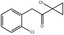 1-(1-氯环丙基)-2-(2-氯苯基)乙酮 结构式