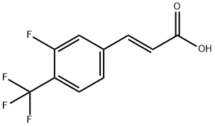 (E)-3-(3-氟-4-(三氟甲基)苯基)丙烯酸 结构式