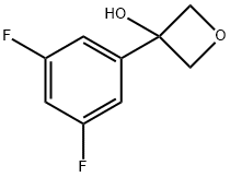 3-(3,5-二氟苯基)氧杂环丁烷-3-醇 结构式