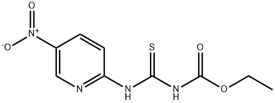 N-[[(5-硝基-2-吡啶基)氨基]硫代甲基]氨基甲酸乙酯 结构式