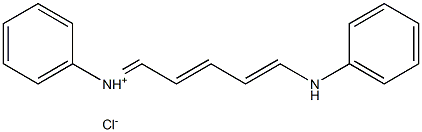 (E)-[(2E,4E)-5-anilinopenta-2,4-dienylidene]-phenylazanium:chloride 结构式