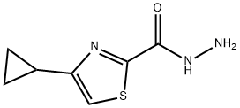 4-CYCLOPROPYLTHIAZOLE-2-CARBOHYDRAZIDE 结构式