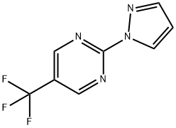 2-(1H-吡唑-1-基)-5-(三氟甲基)嘧啶 结构式