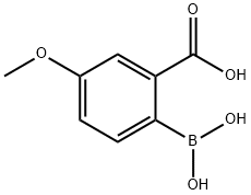 2-硼-5-甲氧基苯甲酸 结构式