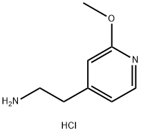 2-(2-甲氧基吡啶-4-基)乙胺盐酸盐 结构式