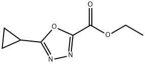5-环丙基-1,3,4-噁二唑-2-羧酸乙酯 结构式