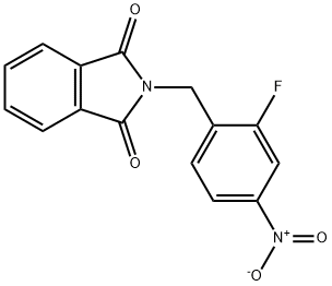 2-(2-fluoro-4-nitrobenzyl)isoindoline-1,3-dione 结构式