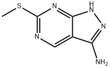 6-(甲硫基)-1H-吡唑并[3,4-D]嘧啶-3-胺 结构式