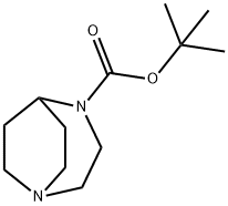 tert-butyl 1,4-diazabicyclo[3.2.2]nonane-4-carboxylate 结构式