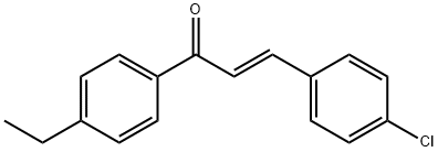 (2E)-3-(4-chlorophenyl)-1-(4-ethylphenyl)prop-2-en-1-one 结构式