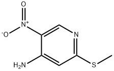 2-(甲硫基)-5-硝基吡啶-4-胺 结构式