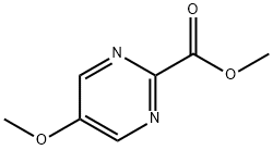 5-甲氧基嘧啶-2-羧酸甲酯 结构式