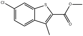 6-氯-3-甲基苯并噻吩-2-甲酸甲酯 结构式