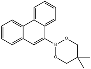 9-菲硼酸新戊二醇酯 结构式