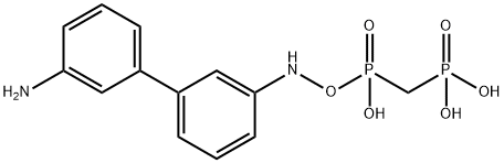 [(3'-Amino-biphenyl-3-ylamino)-phosphono-methyl]-phosphonic acid 结构式