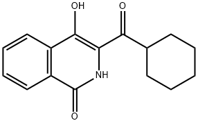 1(2H)-Isoquinolinone, 3-(cyclohexylcarbonyl)-4-hydroxy- 结构式
