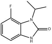 7-FLUORO-1-ISOPROPYL-1H-BENZO[D]IMIDAZOL-2(3H)-ONE 结构式