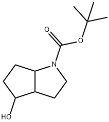 tert-butyl 4-hydroxy-octahydrocyclopenta[b]pyrrole-1-carboxylate 结构式