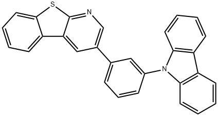 3-(3-(9H-咔唑-9-基)苯基)苯并[4,5]噻吩并[2,3-B]吡啶 结构式