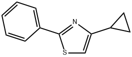 4-cyclopropyl-2-phenylthiazole 结构式