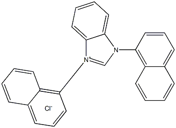 1,3-二(萘-1-基)-1H-苯并[D]咪唑-3-氯化正离子 结构式