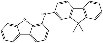 N-(9,9-二甲基-9H-氟-2-基)----DIBENZOFURANAMINE 结构式