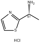 (R)-1-(噻唑-2-基)乙胺盐酸盐 结构式