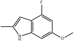 4-fluoro-2-methyl-1H-indol-6-ol 结构式