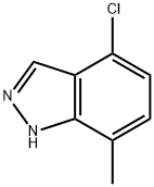 4-氯-7-甲基-1H-吲唑 结构式