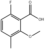 6-氟-2-甲氧基-3-甲基苯甲酸 结构式