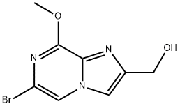 (6-Bromo-8-methoxy-imidazo[1,2-a]pyrazin-2-yl)-methanol 结构式