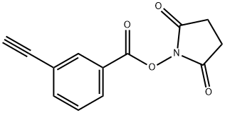 2,5-DIOXOPYRROLIDIN-1-YL 3-ETHYNYLBENZOATE 结构式
