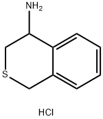 3,4-二氢-1H-2-苯并噻喃-4-胺盐酸 结构式