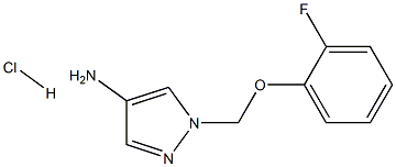 1-[(2-fluorophenoxy)methyl]pyrazol-4-amine:hydrochloride 结构式