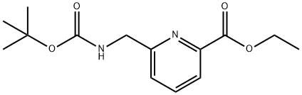 ethyl 6-((tert-butoxycarbonyl)methyl)picolinate 结构式