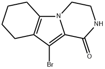 10-BROMO-3,4,6,7,8,9-HEXAHYDROPYRAZINO[1,2-A]INDOL-1(2H)-ONE 结构式