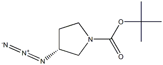 (3R)-1-BOC-3-叠氮基吡咯烷 结构式
