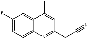 (6-Fluoro-4-methyl-quinolin-2-yl)-acetonitrile 结构式