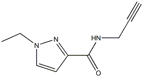 1-乙基-N-(丙-2-炔-1-基)-1H-吡唑-3-甲酰胺 结构式