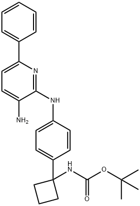 tert-butyl (1-(4-((3-amino-6-phenylpyridin-2-yl)amino)phenyl)cyclobutyl)carbamate