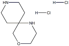 4-氧杂-1,9-二氮杂螺[5.5]十一烷二盐酸盐 结构式