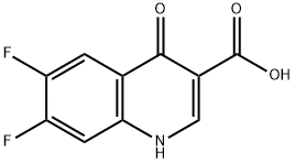 6,7-二氟-4-氧代-1,4-二氢喹啉-3-羧酸 结构式