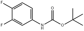 叔-丁基 N-(3,4-二氟苯基)氨基甲酯 结构式