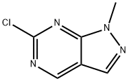 6-Chloro-1-methyl-1H-pyrazolo[3,4-d]pyrimidine 结构式