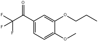 2,2,2-trifluoro-1-(4-methoxy-3-propoxyphenyl)ethanone 结构式