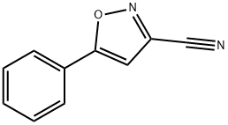 5-苯基异噁唑-3-甲腈 结构式